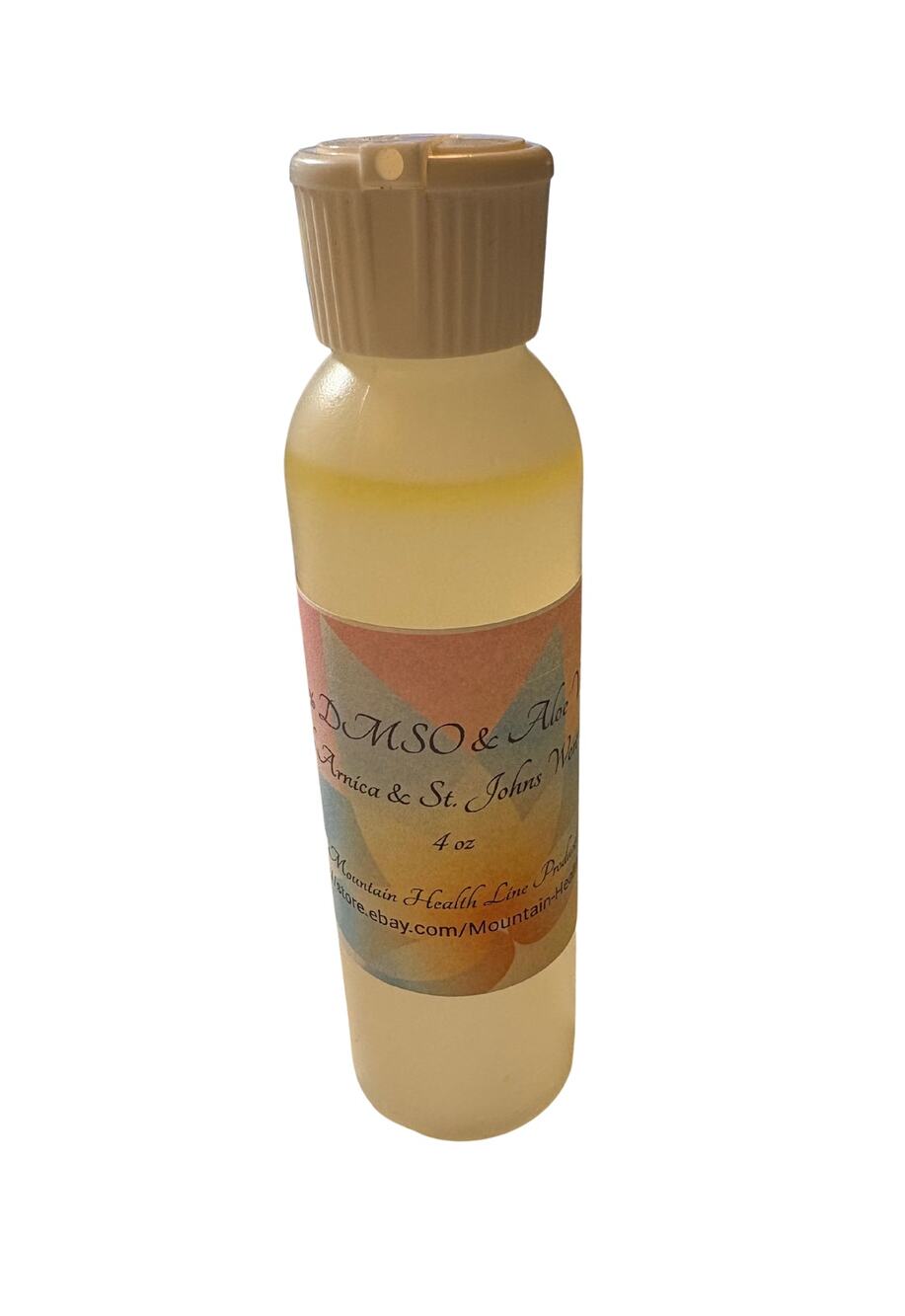 DMSO 50/50 Aloe Vera Gel with Arnica & St John’s Wort Oil – 4 oz Flip Top Bottle